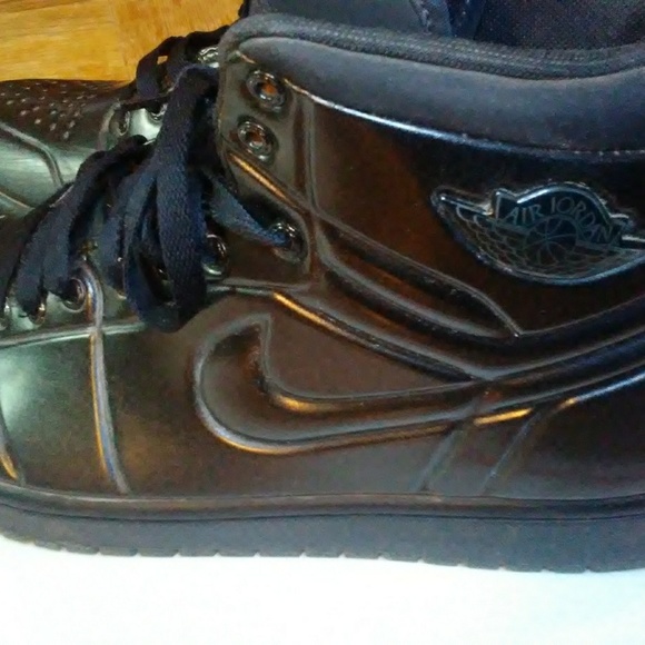 Nike Air Jordan 1 Anodized Black DS sz 10.5 (41482 - Picture 4 of 8